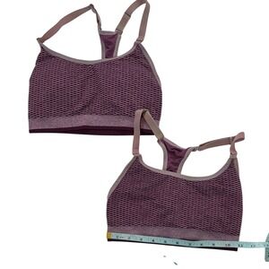 Sports Bras - Set of 2 Mauve Bras Exercise Workout Wear